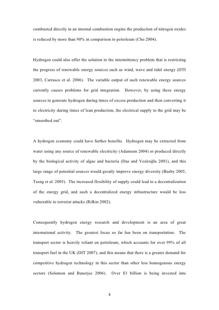 Hydrogen as a source of energy essay hydrogen as an alternative future source of energy